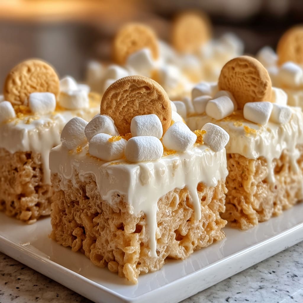 Banana Pudding Rice Krispie Treats