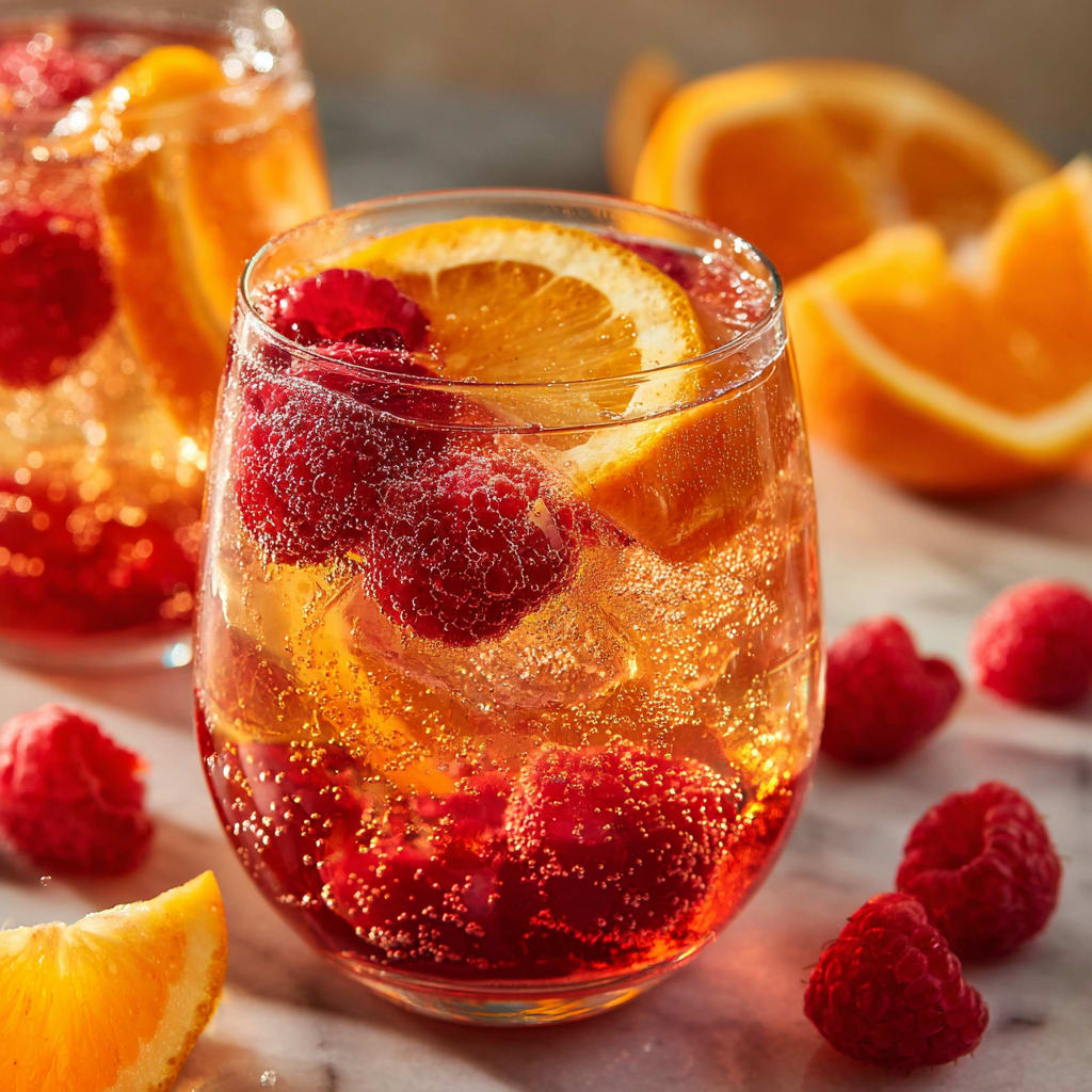 Chilled Peach Moscato Sangria