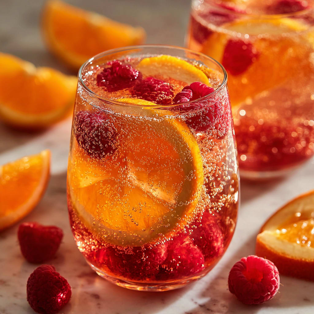 Chilled Peach Moscato Sangria