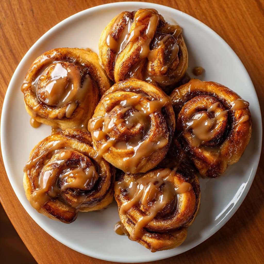 Cinnamon Knots with Coffee Icing