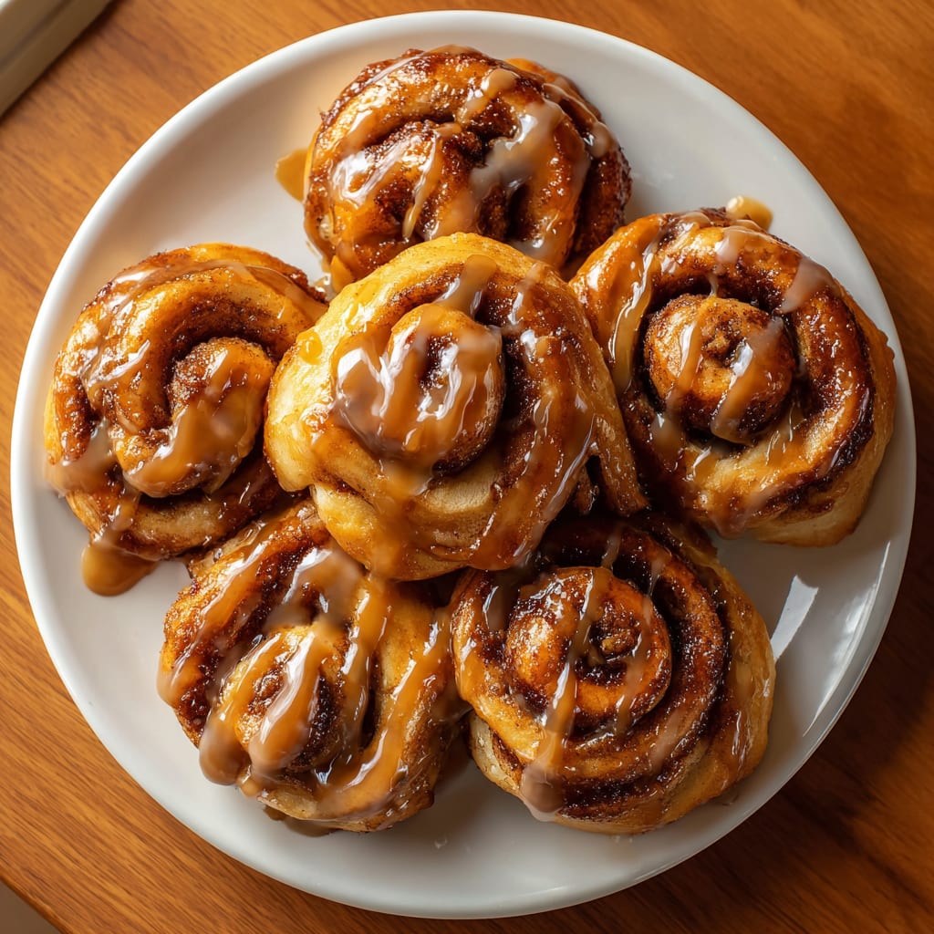 Cinnamon Knots with Coffee Icing