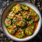 Cucumbers in Spicy Peanut Sauce