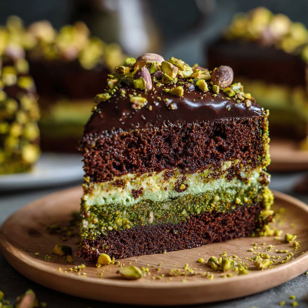 Dubai Chocolate Pistachio Cake