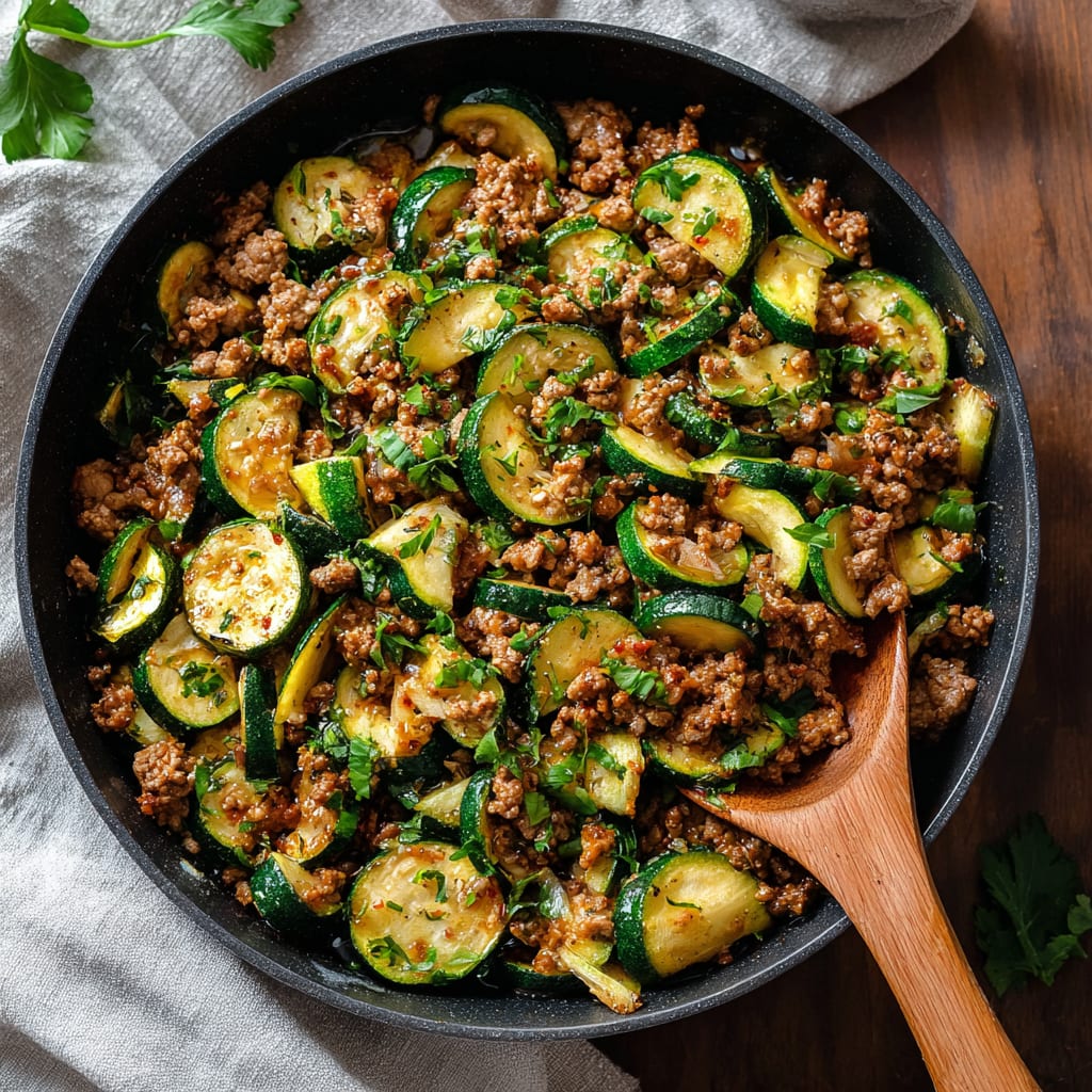 Ground Turkey and Zucchini Skillet