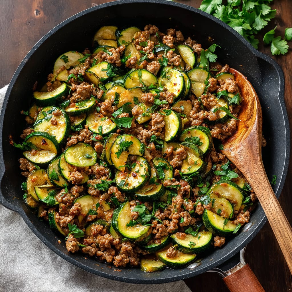 Ground Turkey and Zucchini Skillet
