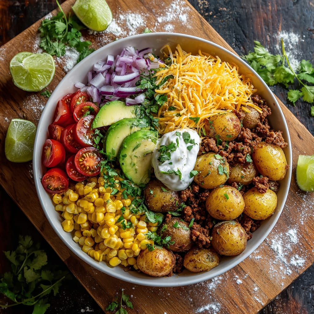 Loaded Potato Taco Bowl