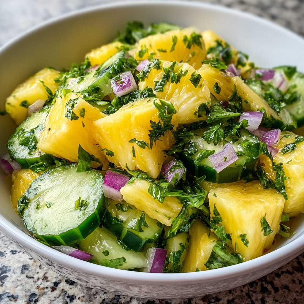 Pineapple Cucumber Salad