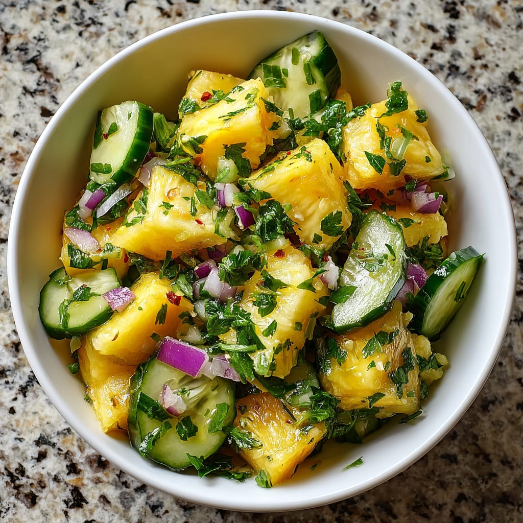 Pineapple Cucumber Salad
