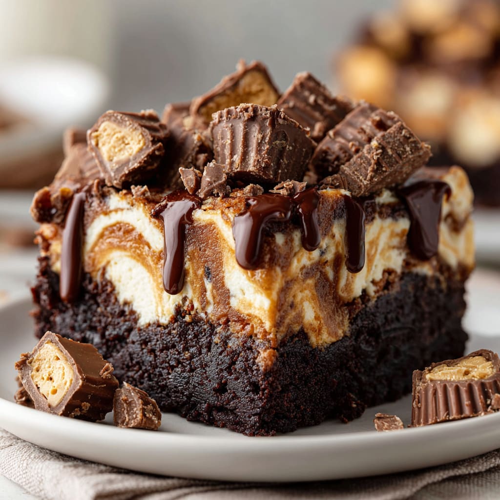 Reese's Earthquake Cake