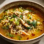 Chicken and Pearl Couscous Soup