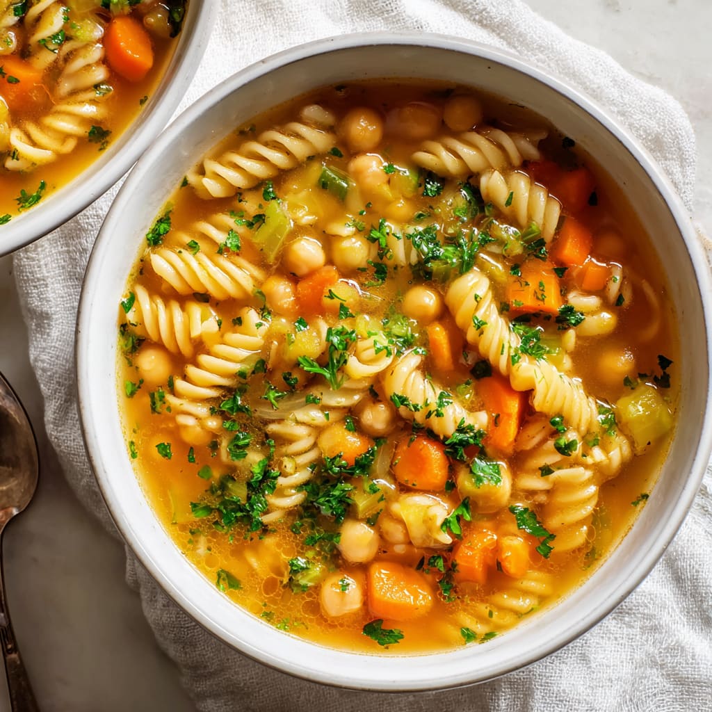Chickpea Noodle Soup