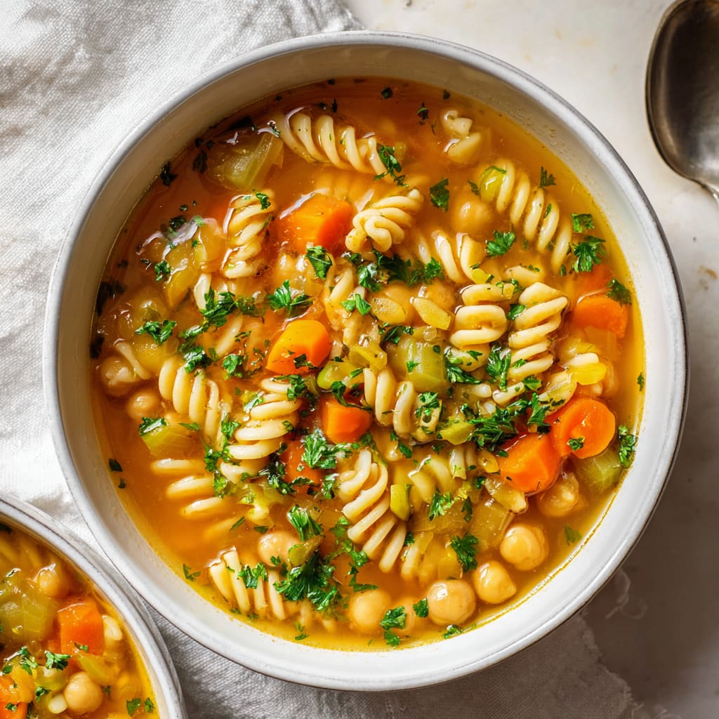Chickpea Noodle Soup