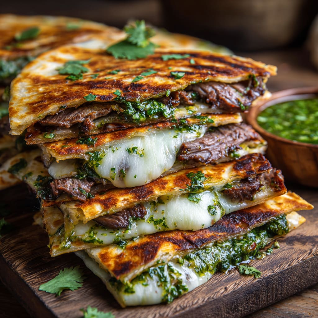 Chimichurri Grilled Steak Quesadilla