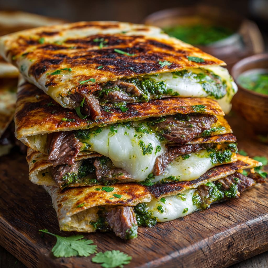 Chimichurri Grilled Steak Quesadilla