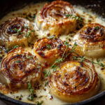 Creamy Baked Onions with Asiago Cheese