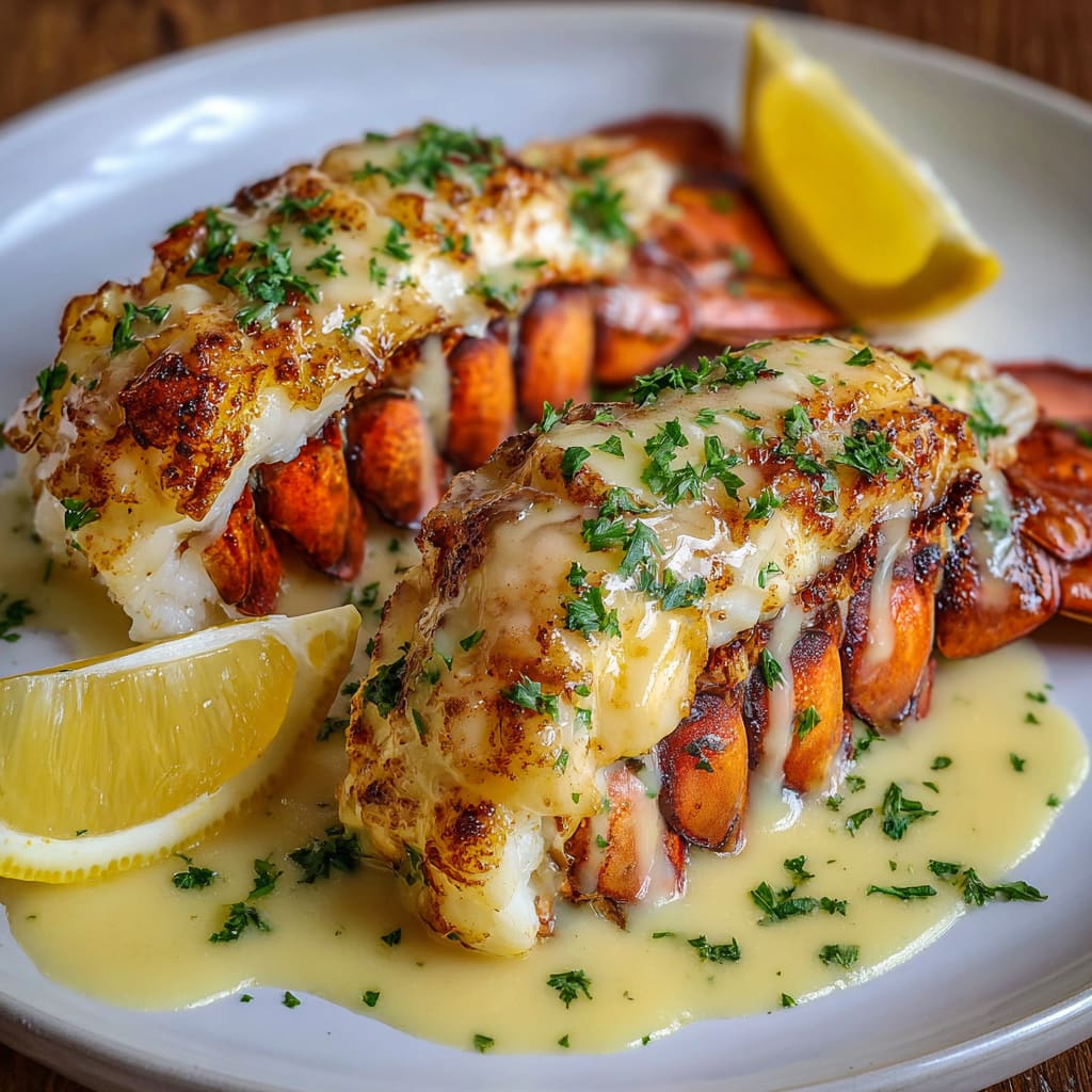 Creamy Garlic Butter Lobster Tails Recipe