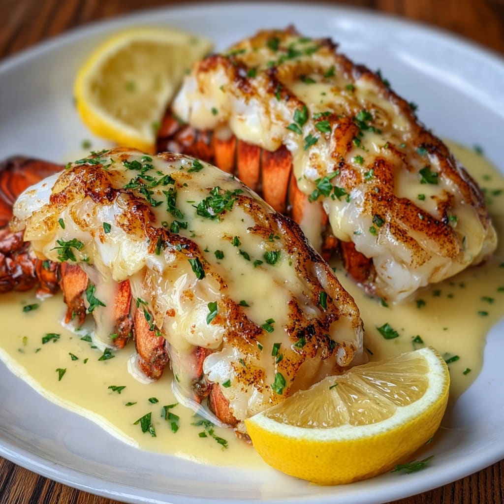 Creamy Garlic Butter Lobster Tails Recipe
