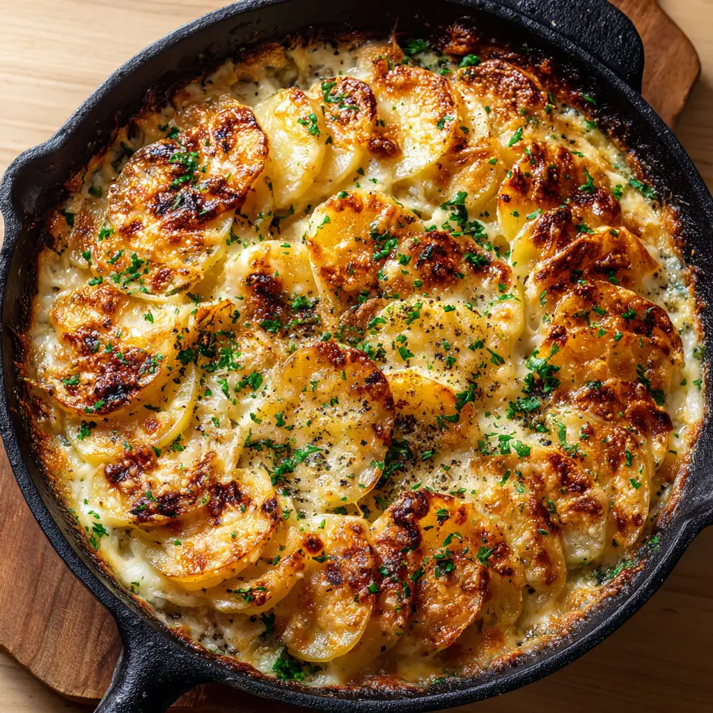 Creamy Gruyere Scalloped Potatoes Recipe