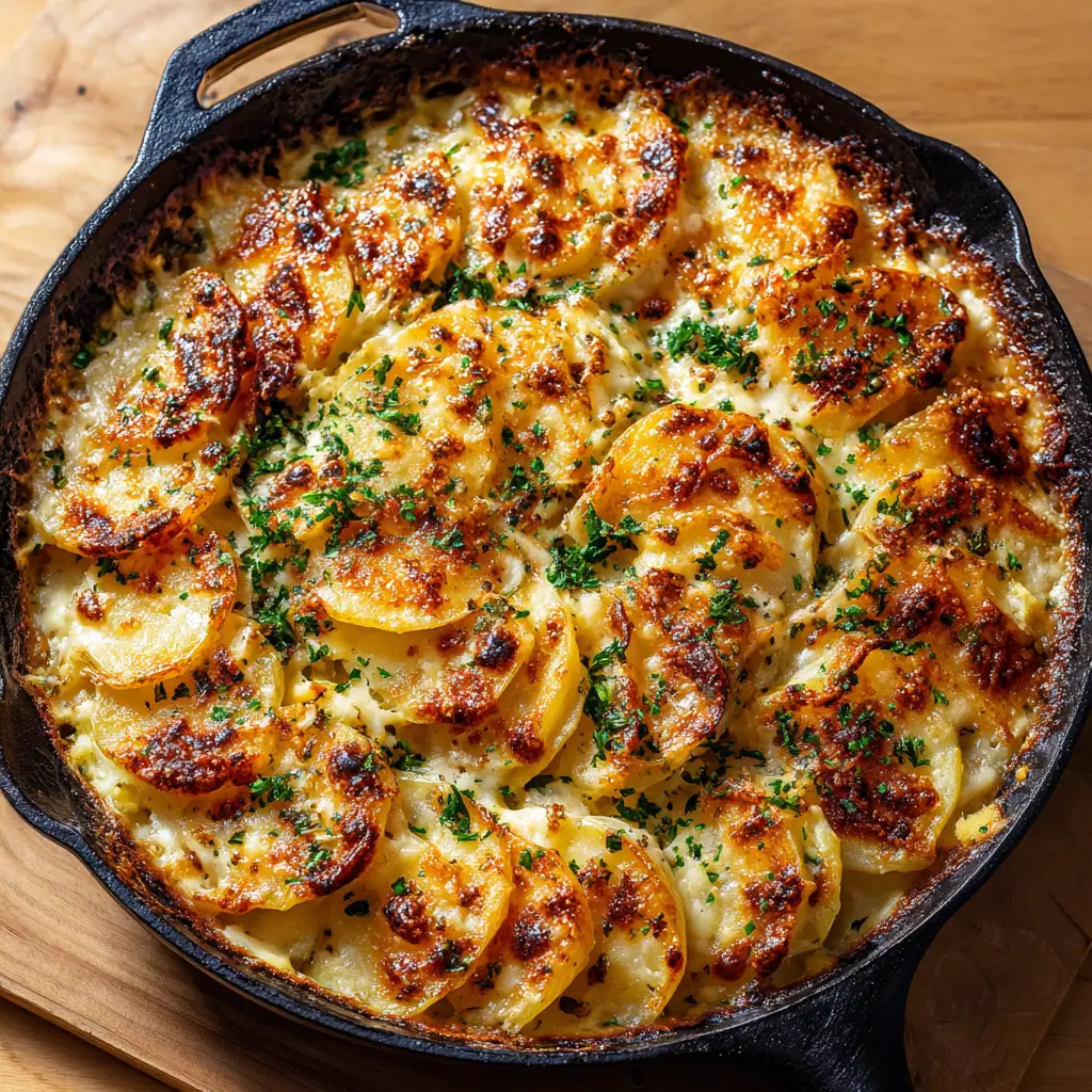 Creamy Gruyere Scalloped Potatoes Recipe