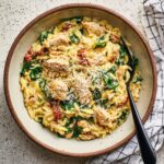 Creamy Leftover Turkey Orzo