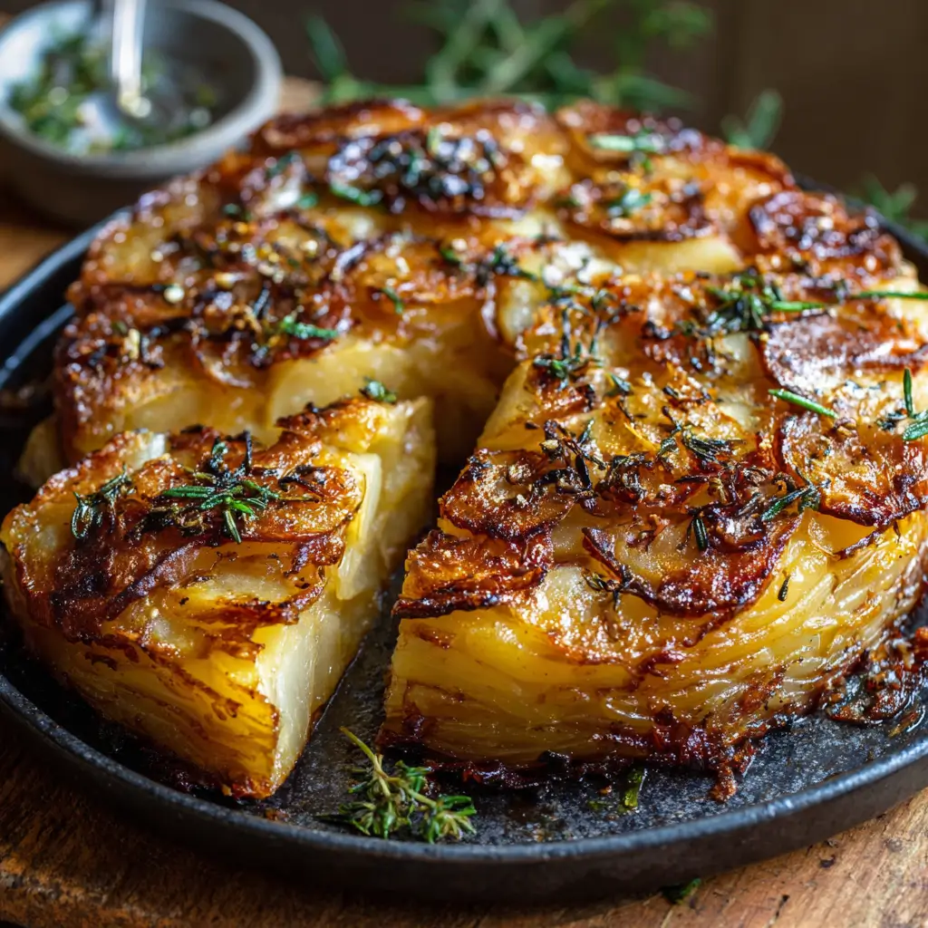 Crispy Balsamic Potato Torte