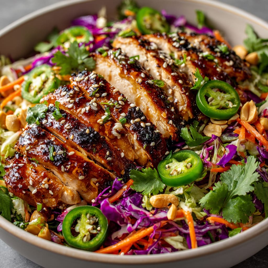 Crunchy Asian Sesame Chicken Salad