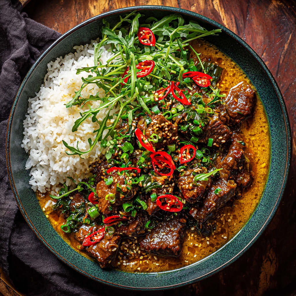 Curried Beef &amp; Mushrooms