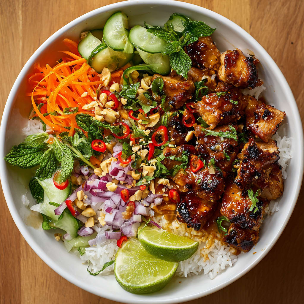 Easy Chicken Satay Bowl Recipe
