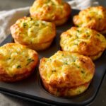 Easy Cottage Cheese and Cheddar Egg Muffins