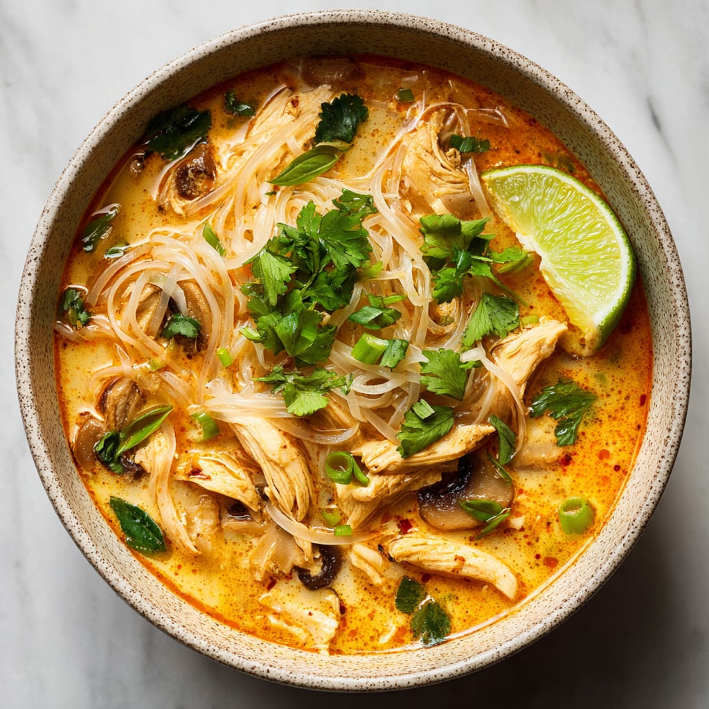 Easy Thai Chicken Curry Soup