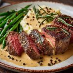 Elegant Filet Mignon with Creamy Peppercorn Sauce
