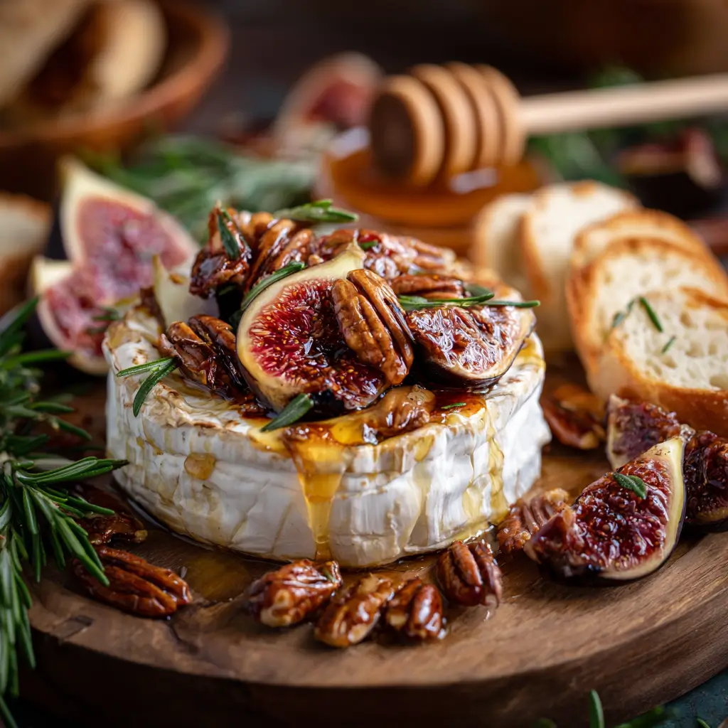 Fig and Pecan Baked Brie