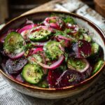 Garden Fresh Cucumber and Beetroot Salad with Herbs