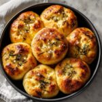 Garlic Rosemary Focaccia Muffins