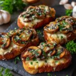 Gourmet Cheesy Mushroom and Garlic Toasts