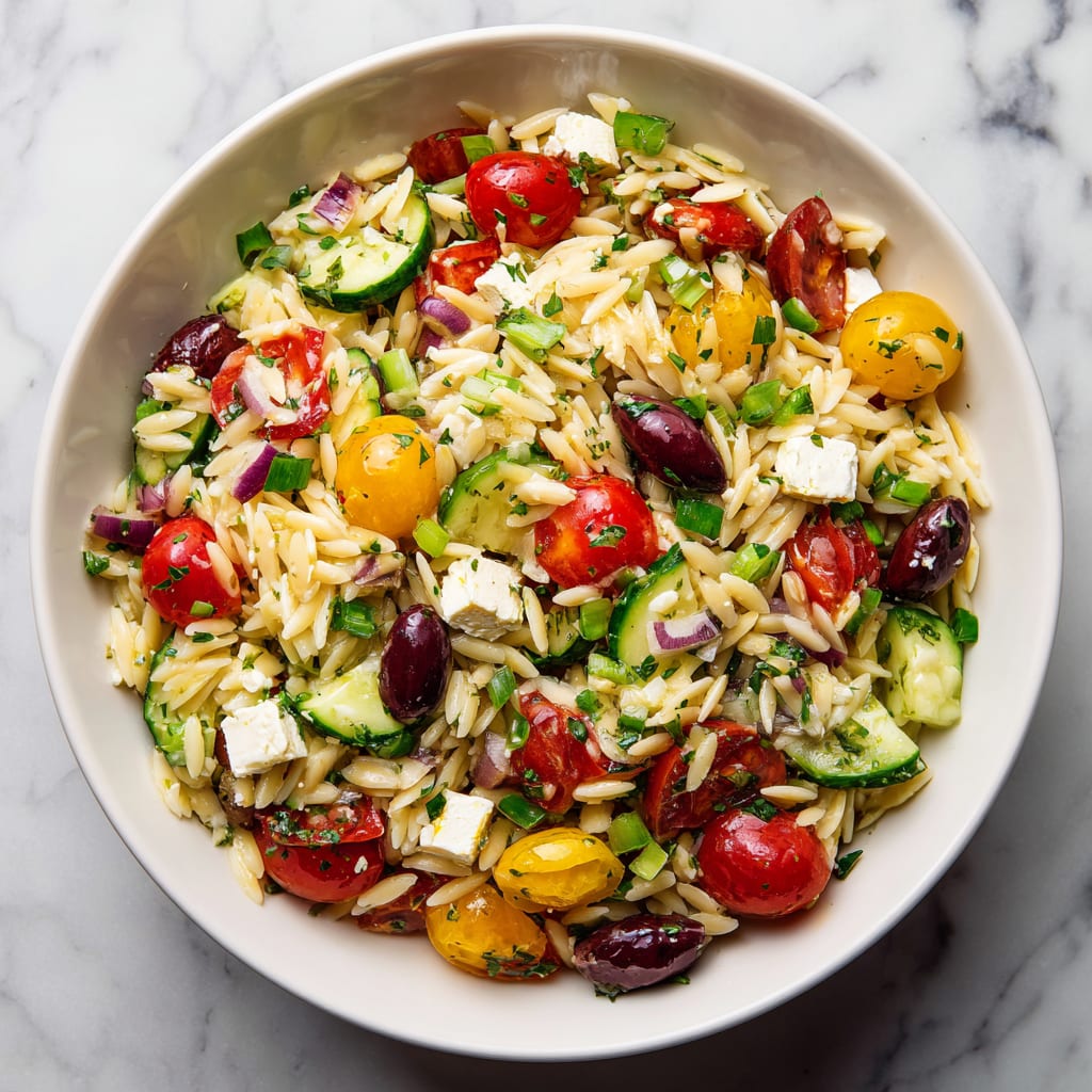 Greek Orzo Pasta Salad