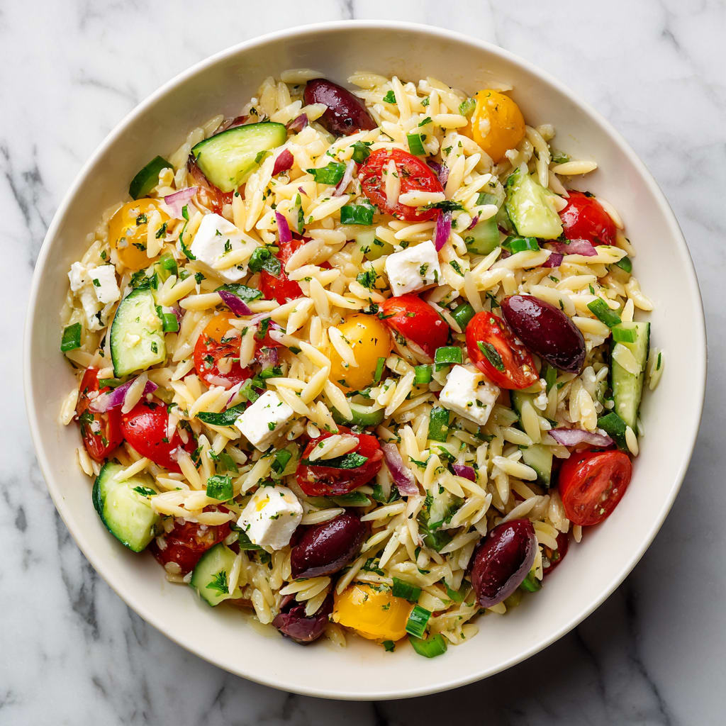 Greek Orzo Pasta Salad