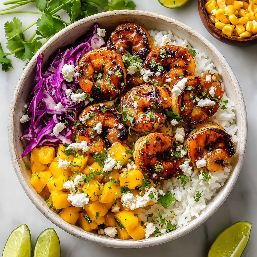 Hawaiian Shrimp Taco Bowls