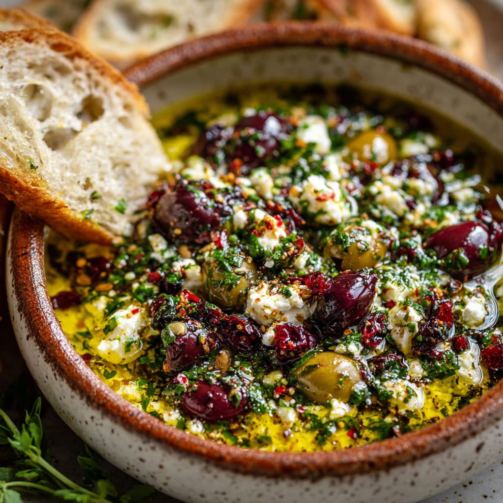 Herb and Feta Olive Oil Dip