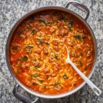 Italian Sausage & Orzo Soup