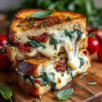Mediterranean Spinach Grilled Cheese