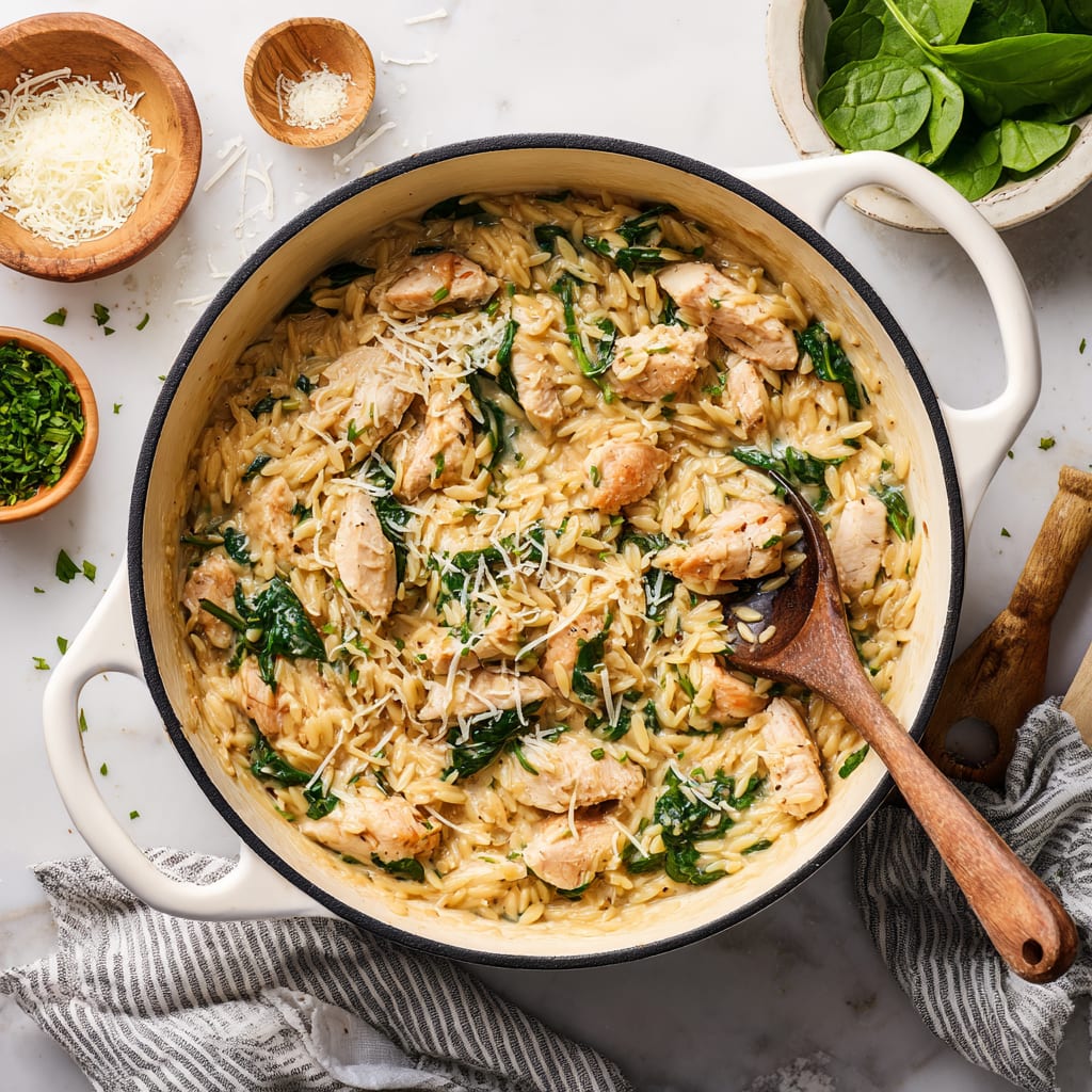 One Pot Chicken Orzo