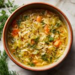 Orzo, Leek and Dill Soup