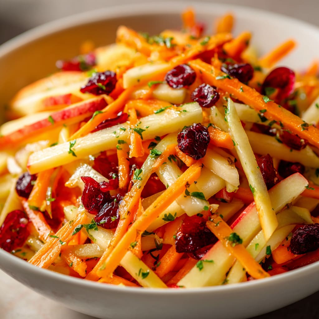 Refreshing Apple Cranberry Carrot Salad