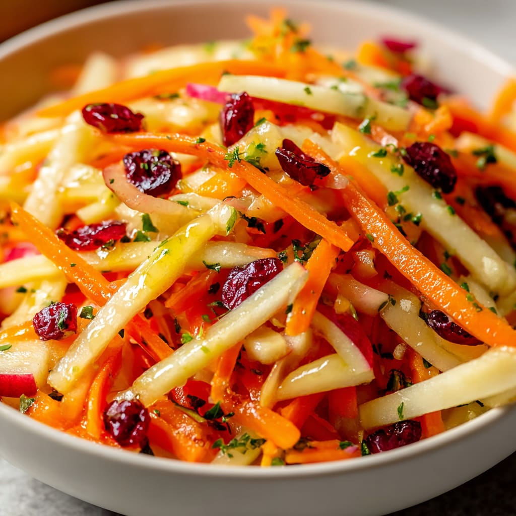 Refreshing Apple Cranberry Carrot Salad