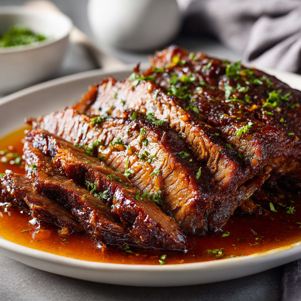 Slow Cooked beef brisket