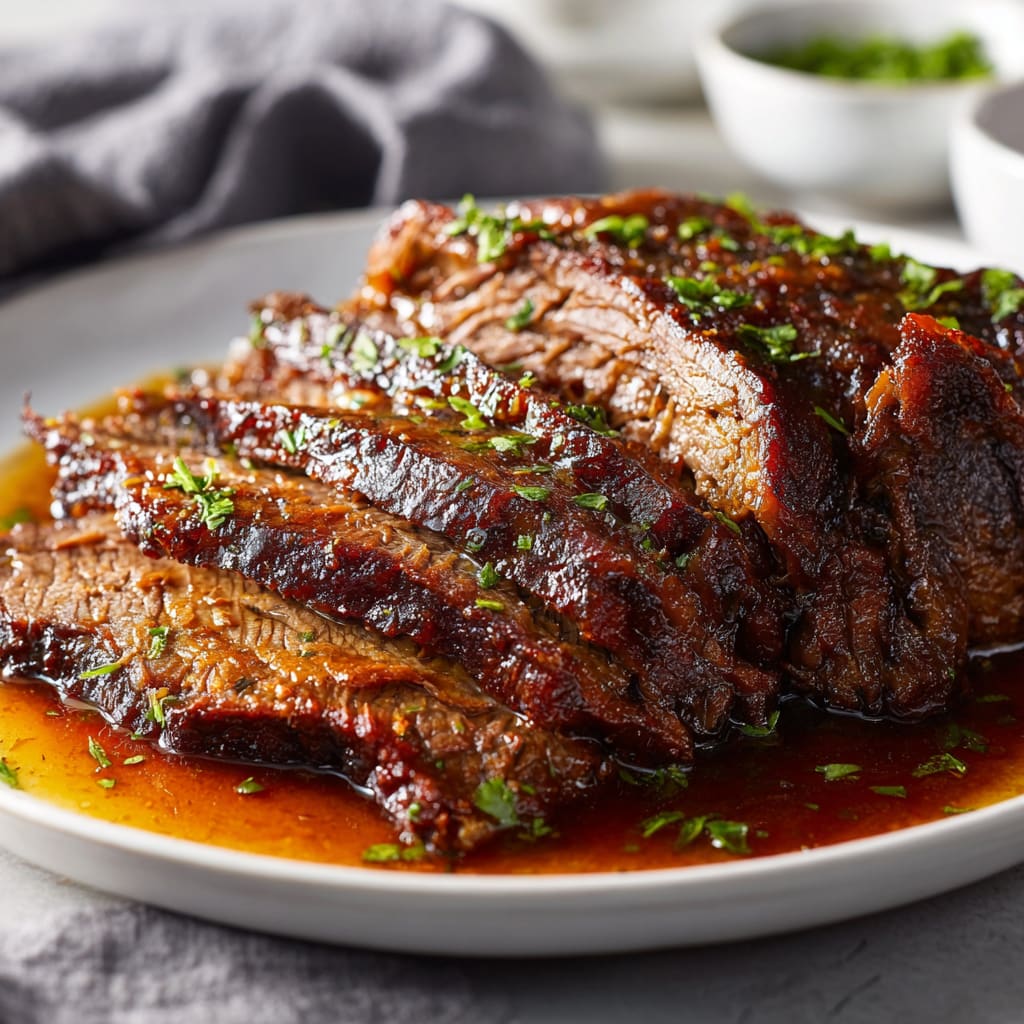 Slow Cooked beef brisket