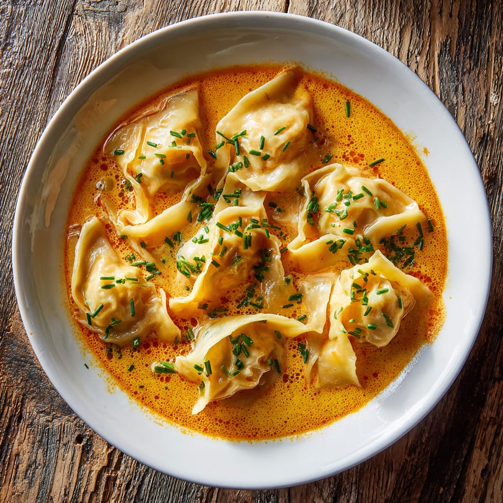 Thai Coconut Curry Dumpling Soup