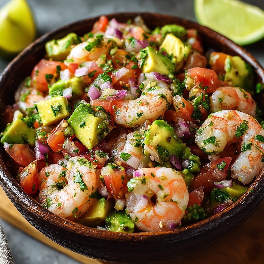 Avocado Salsa Shrimp Salad