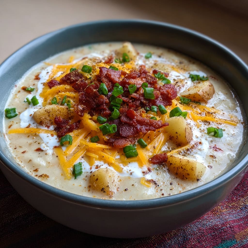 Crockpot Loaded Baked Potato Soup